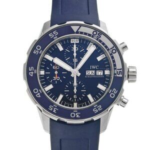 IWC Aquatimer Chrono IW376711 blue mens Watches Mechanical Automatic Used Ginzo